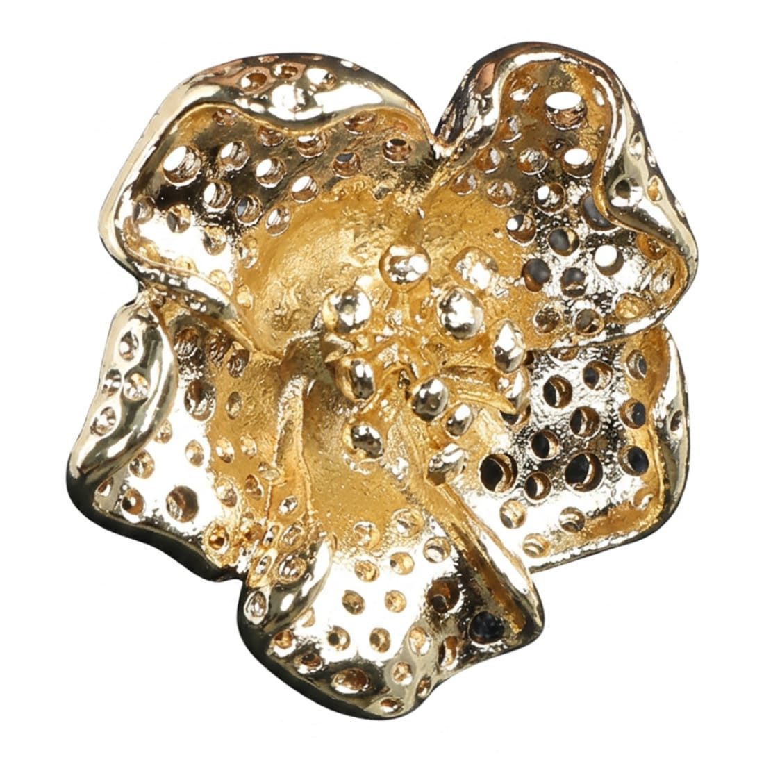 Anstecknadel Pin Flower 01 gold