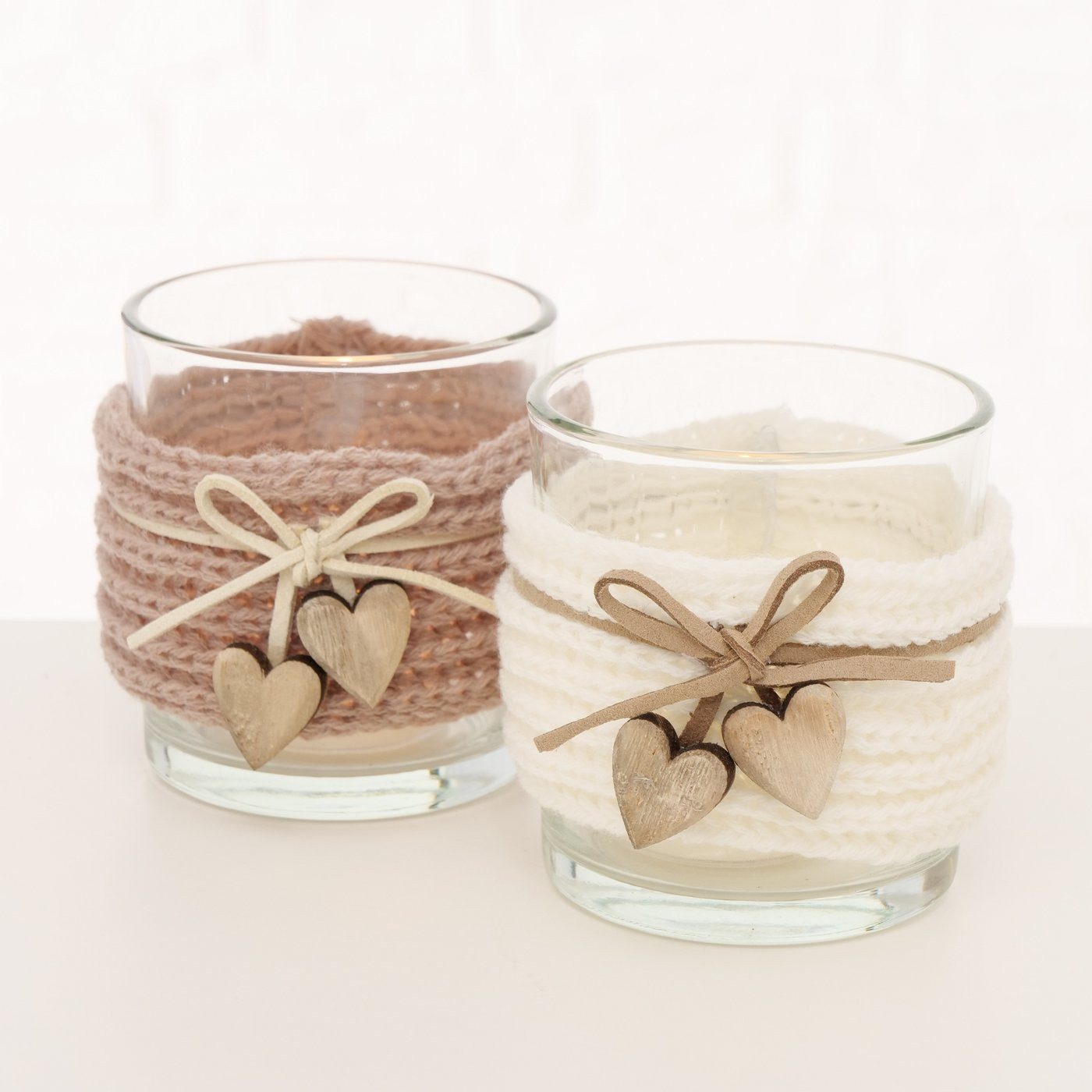 BOLTZE GRUPPE GmbH Windlicht Boltze Windlicht Cosy, 1 tlg., 2 sort., H 13cm, 2025894 (1 St)