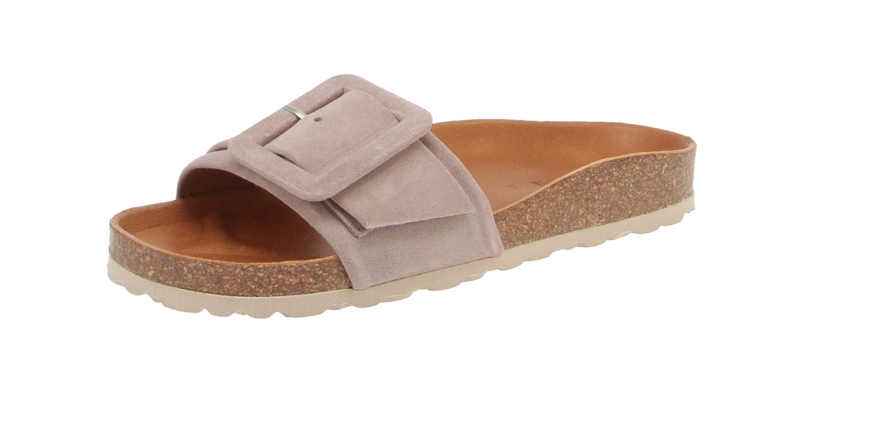 VERBENAS Verbenas 3304020268 Reiko Velour - Damen Schuhe Pantoletten - Piedra Sandale