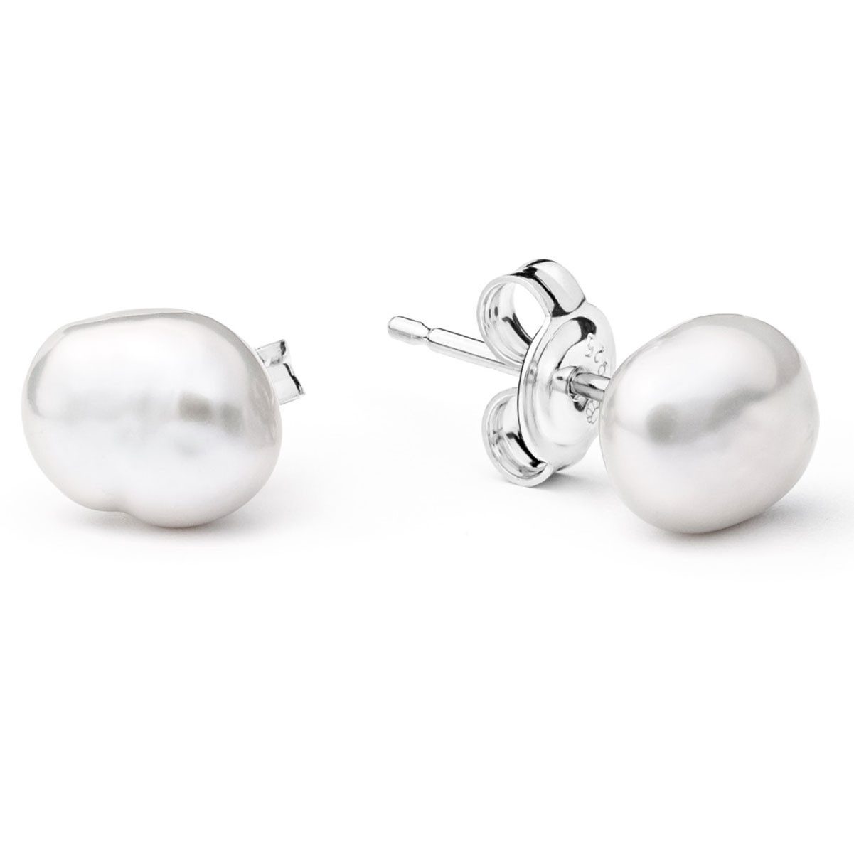 Gaura Pearls Paar Ohrstecker Perlenohrstecker weiß günstig online kaufen