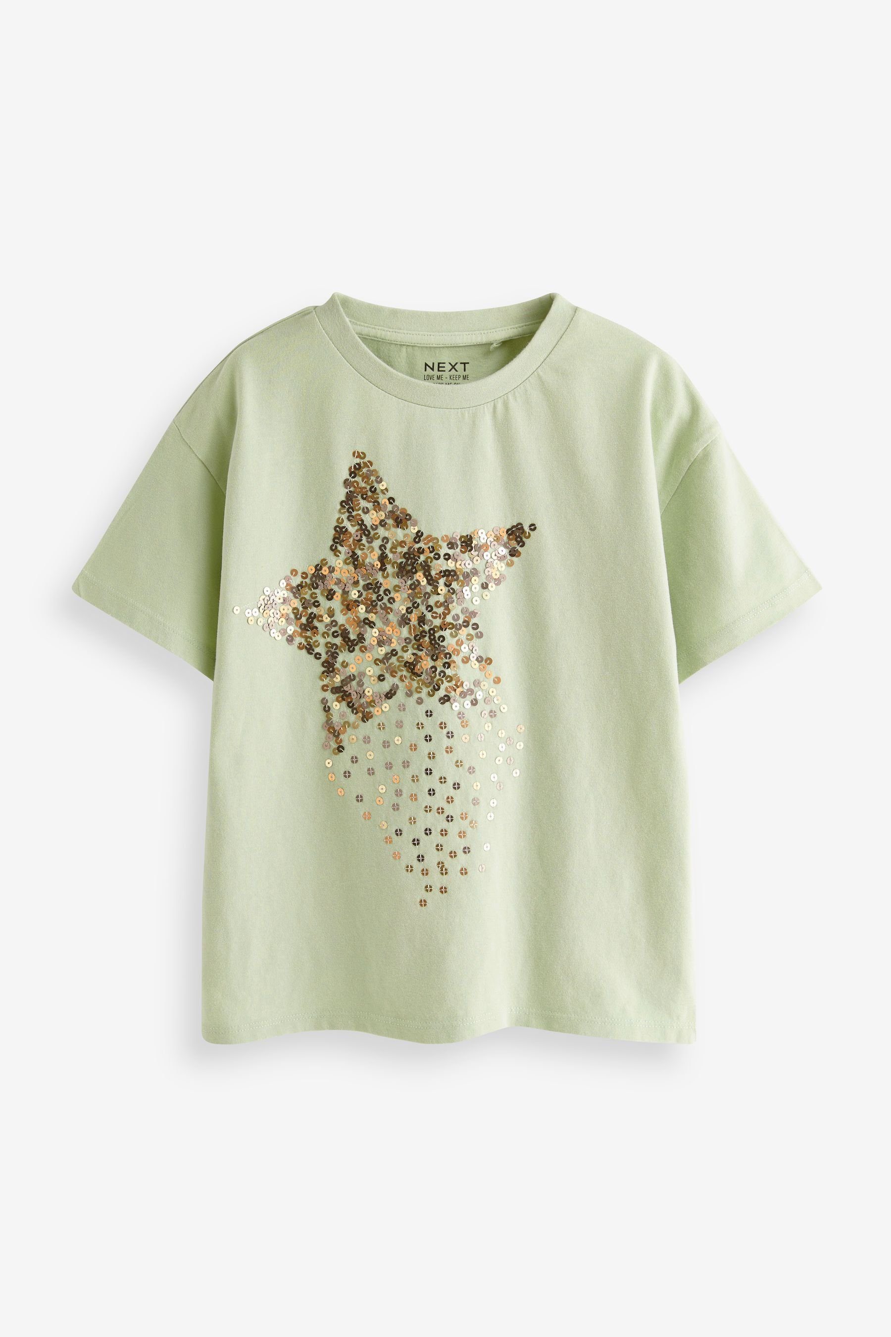Next T-Shirt T-Shirt mit Paillettenstern (1-tlg), Mode und Accessoires für  die ganze Familie