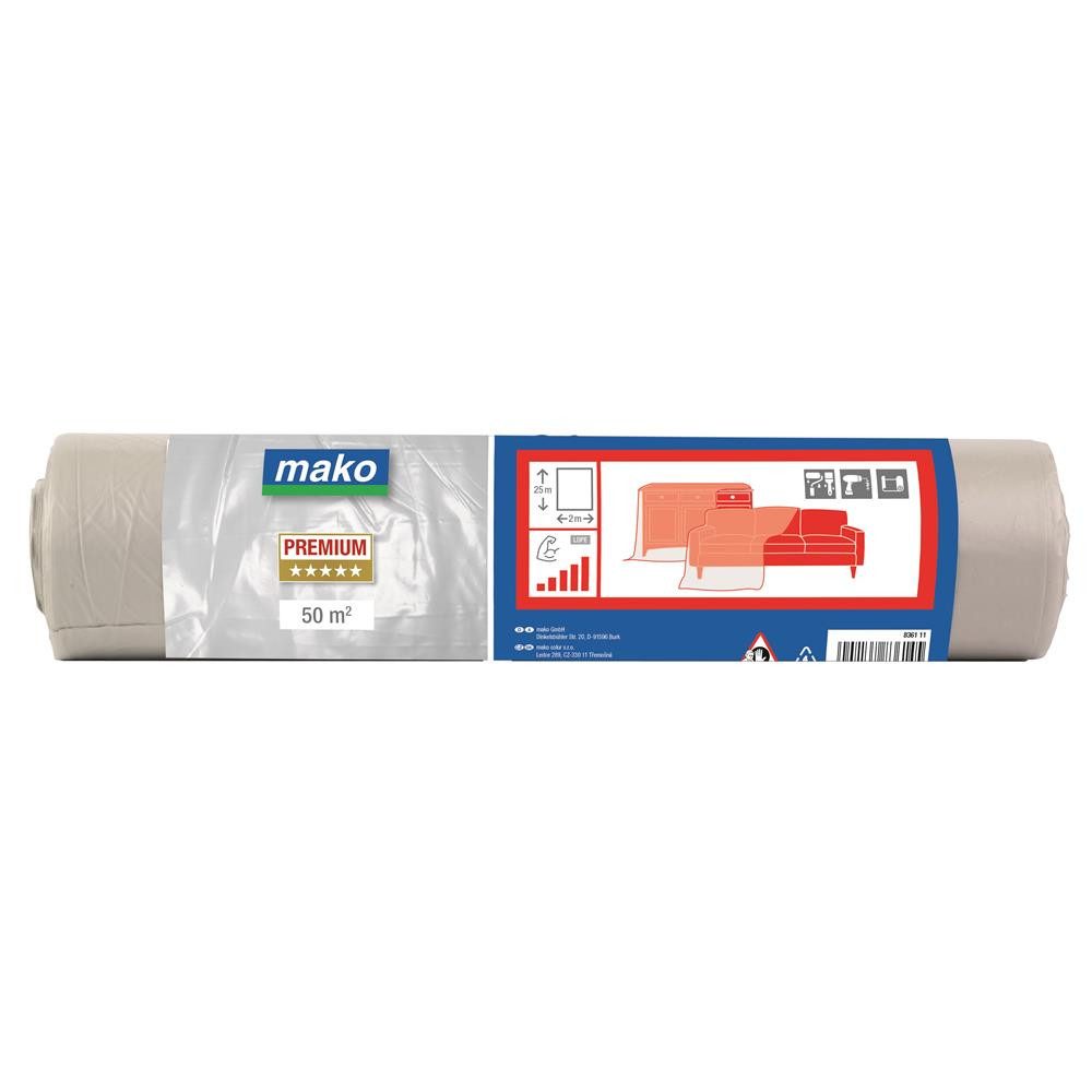 mako Schutzplane Abdeckplane, extra stark, 2 x 25 m, LDPE-Folie, 5 Stern günstig online kaufen