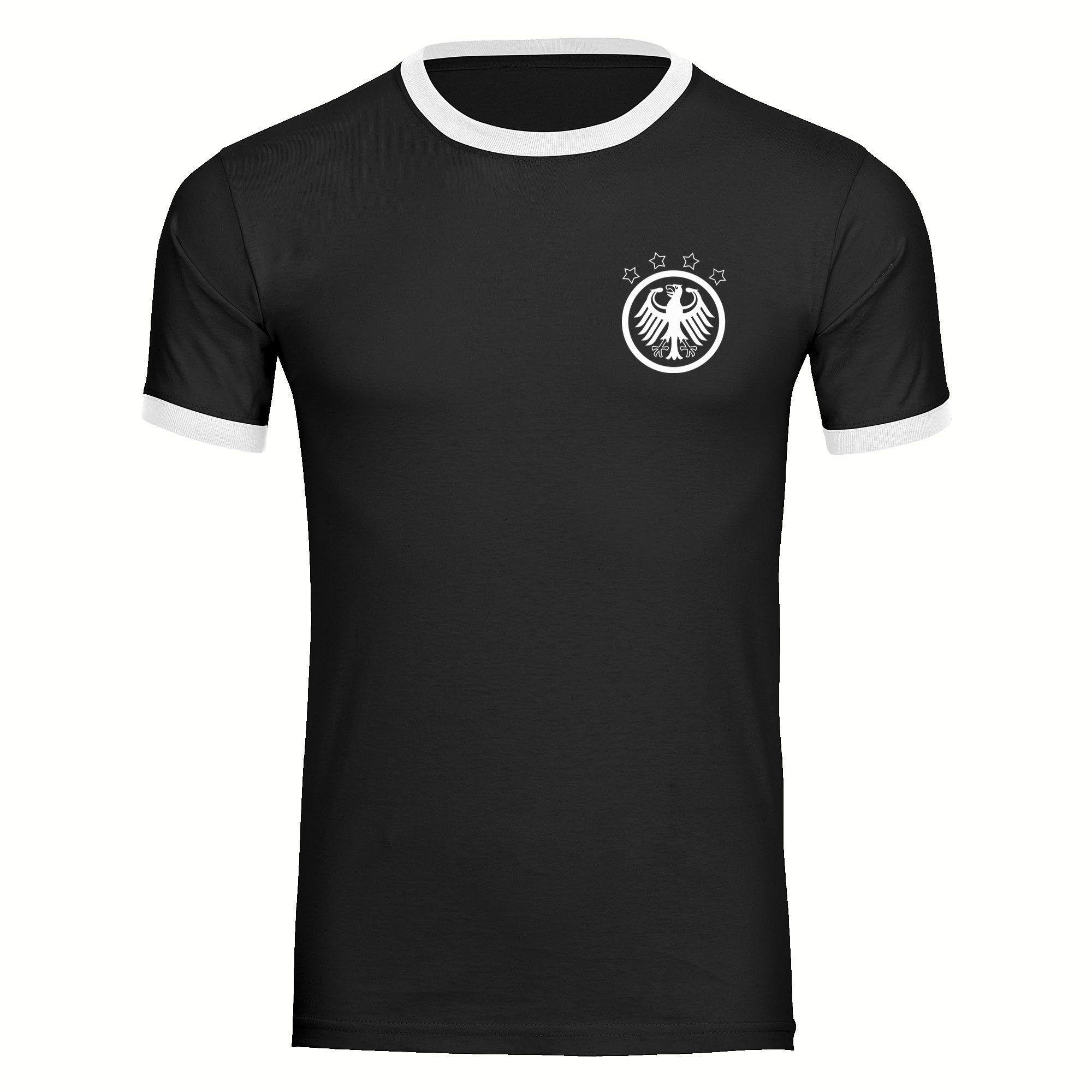 multifanshop T-Shirt Kontrast Germany - Adler Retro - Männer