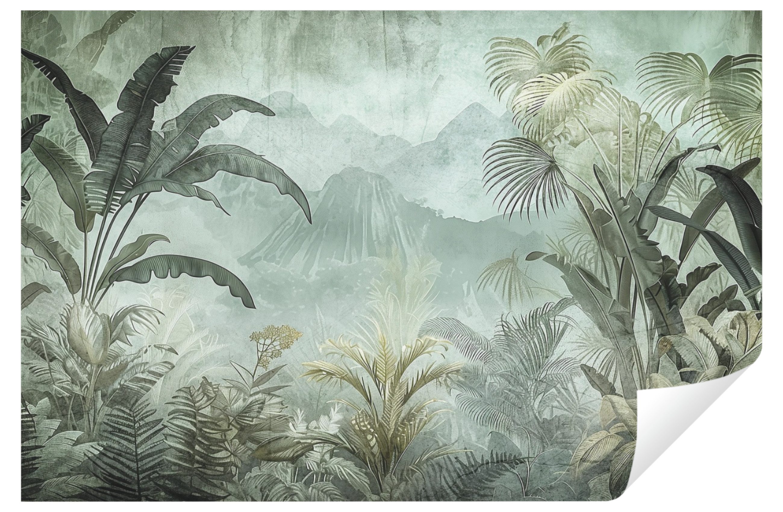Wallarena Fototapete Dschungel Wald Blätter Vlies Tapete Wohnzimmer Schlafz günstig online kaufen