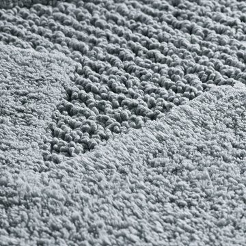 Badematte Lindano kela, Höhe 18 mm, 100% Baumwolle, rutschhemmend, bei 30°C waschbar, für Fußbodenheizung geeignet