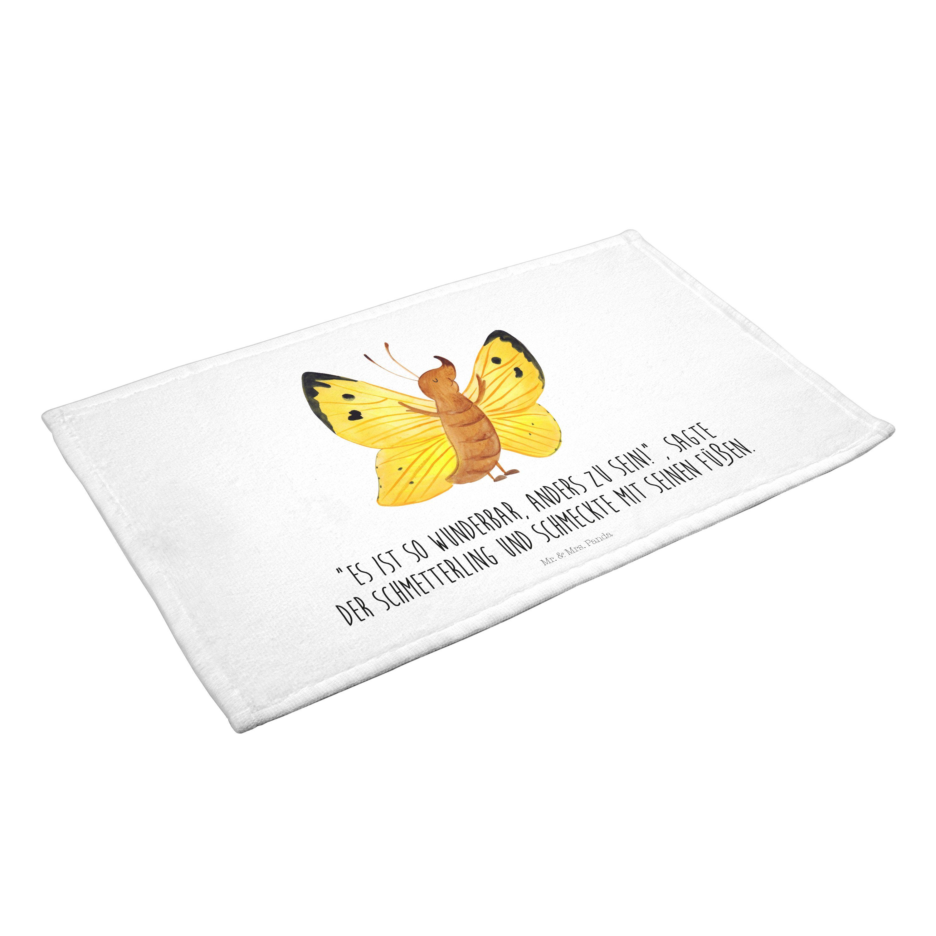 Mr. & Mrs. Panda (1-St) - - Weiß Schmetterling Handtuch Zitronenfalter Frot, Handtuch, Geschenk, Kinder