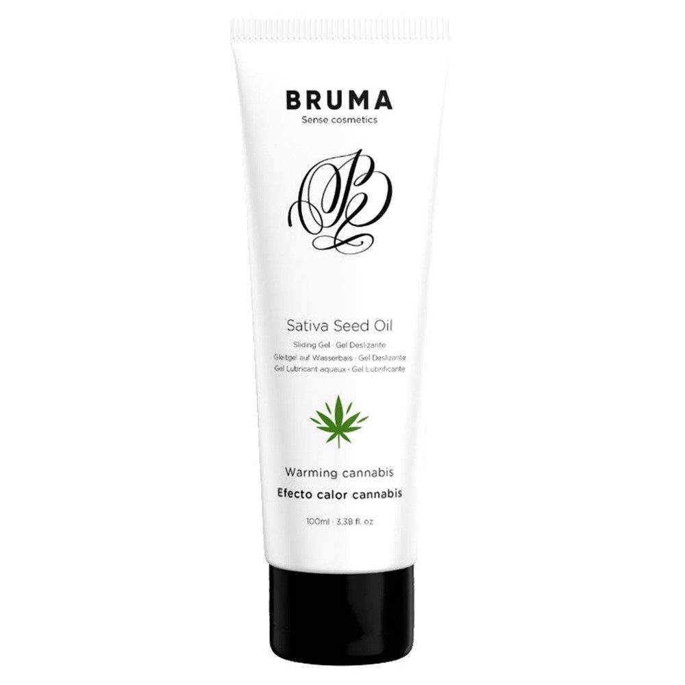 BRUMA Gleitgel Warming Cannabis, Tube mit, 1-tlg., aromatisiert, mit Wärme-Effekt und Hanf-Geschmack