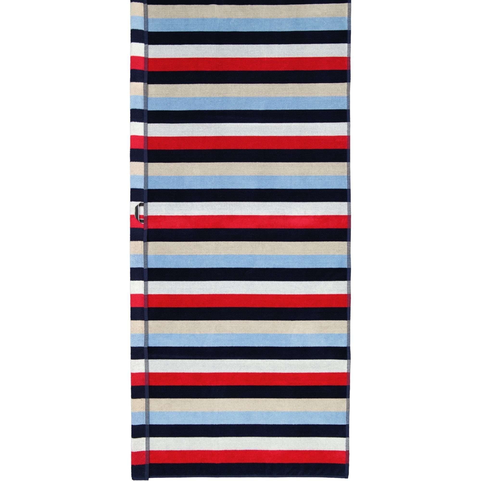 Cawö Home Strandtücher Beach Streifen 5575 Velours, 100% Baumwolle (1-St)