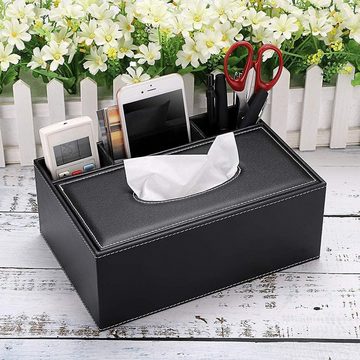 FIDDY Schubkasten Taschentuchbox aus PU-Leder – Taschentuchbox mit Aufbewahrungsbox (1 St)