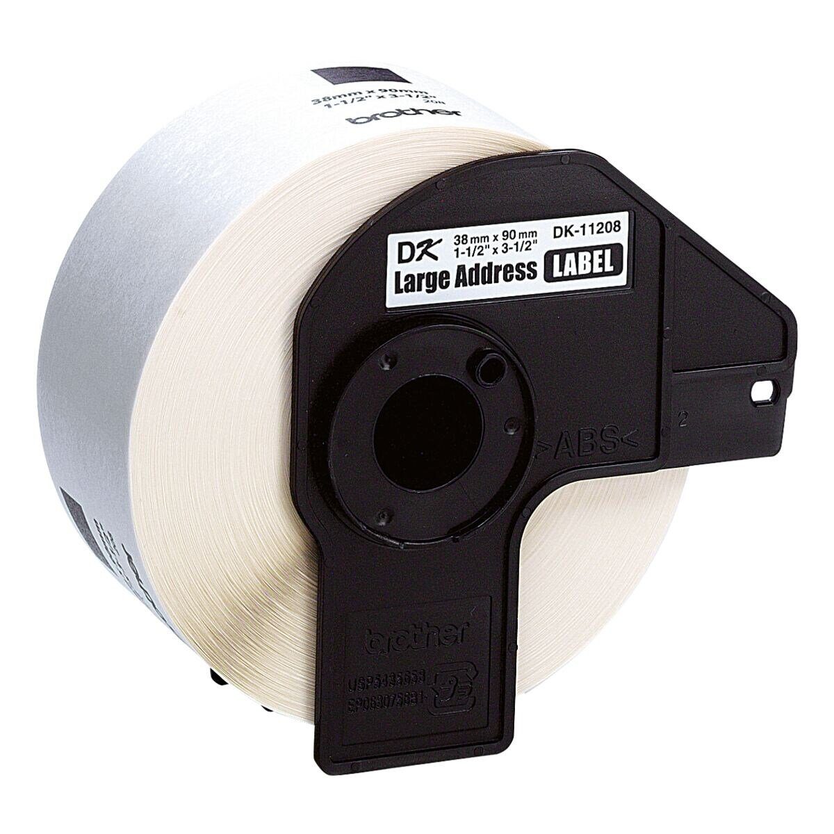 Brother Thermorolle DK-11208, 400 Adress-Etiketten B/L 38/90 mm