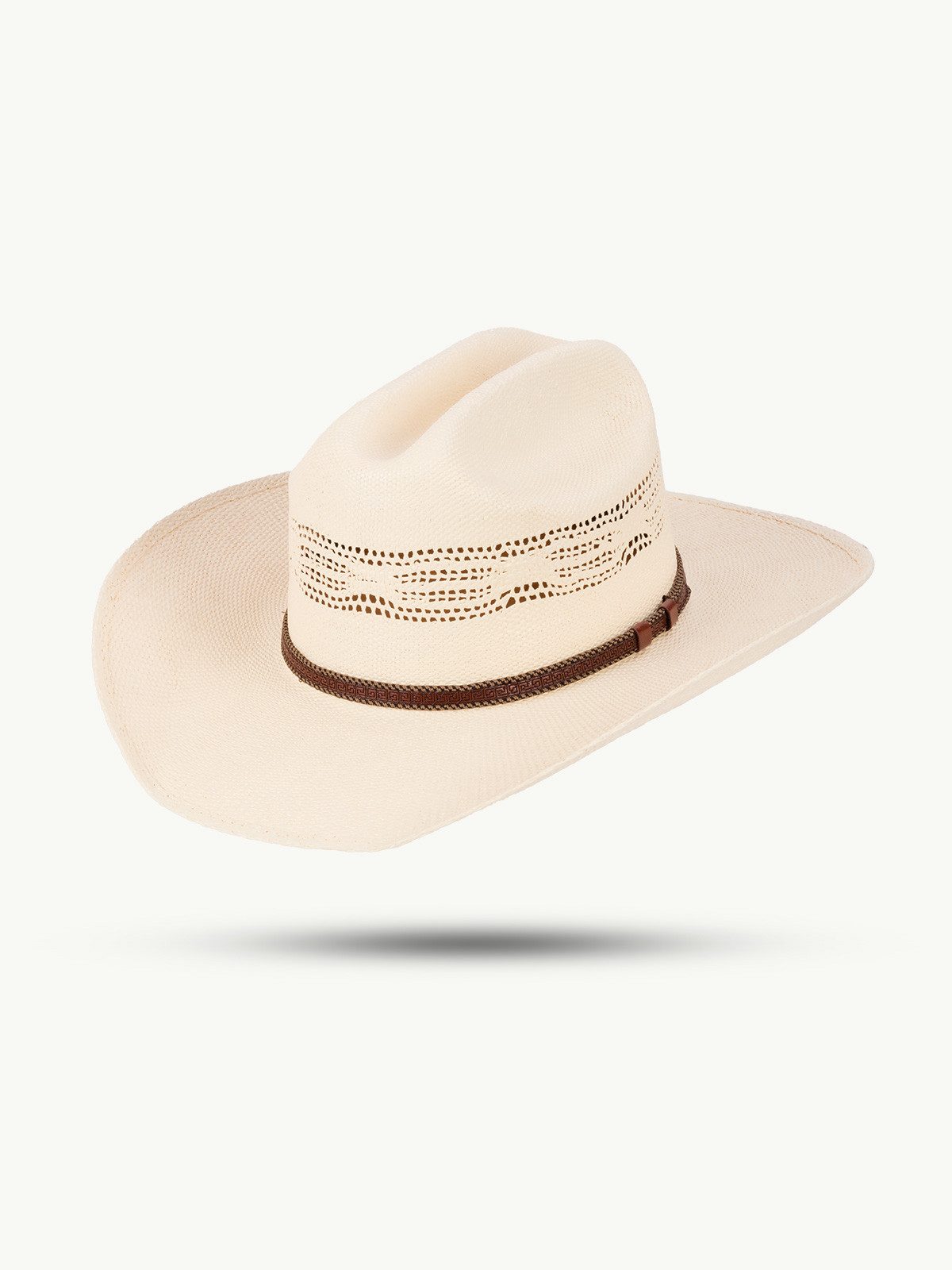 Scippis Cowboyhut SCIPPIS Sommerhut „Canyon“ – Papierstroh, Aussparungen, Kontrastband