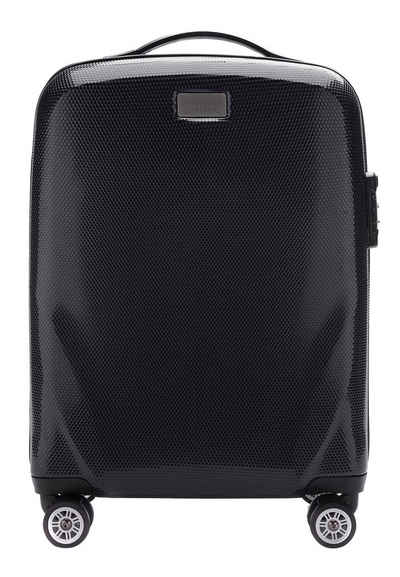 Wittchen Handgepäckkoffer »PC Ultra Light«, 4 Rollen, vier Lenkrollen, Hartschale, mit ausziehbarem Griff, TSA-Schloss