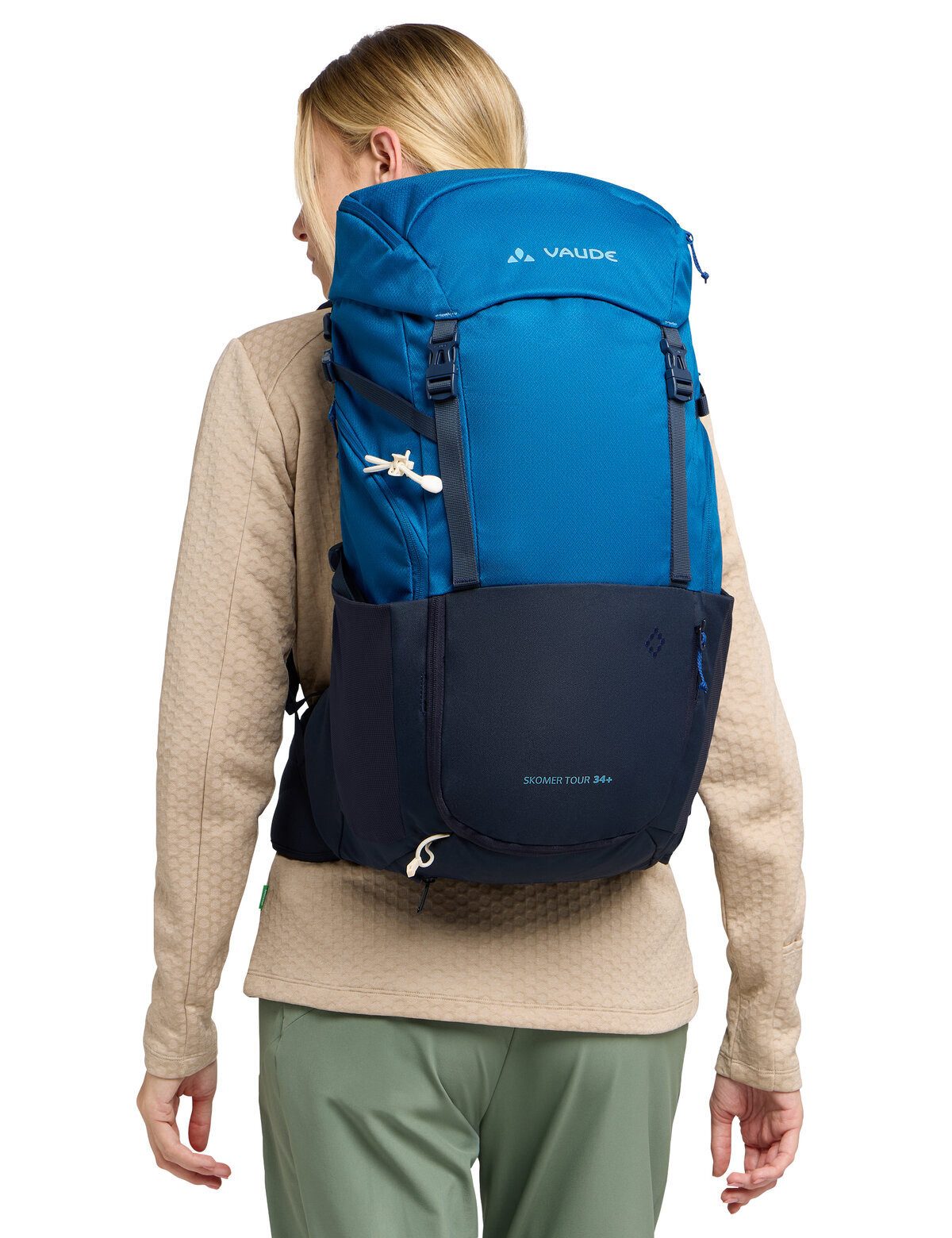 VAUDE Trekkingrucksack Women's Skomer Tour 34+, Damen Wanderrucksack mit erweiterbarem Volumen, 34+ Liter