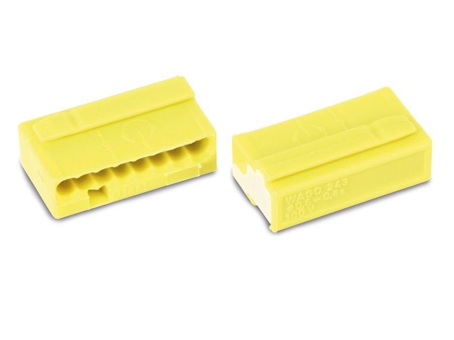 WAGO Klemmen WAGO Micro-Steckklemmen 243-508, 8-polig, gelb, 50