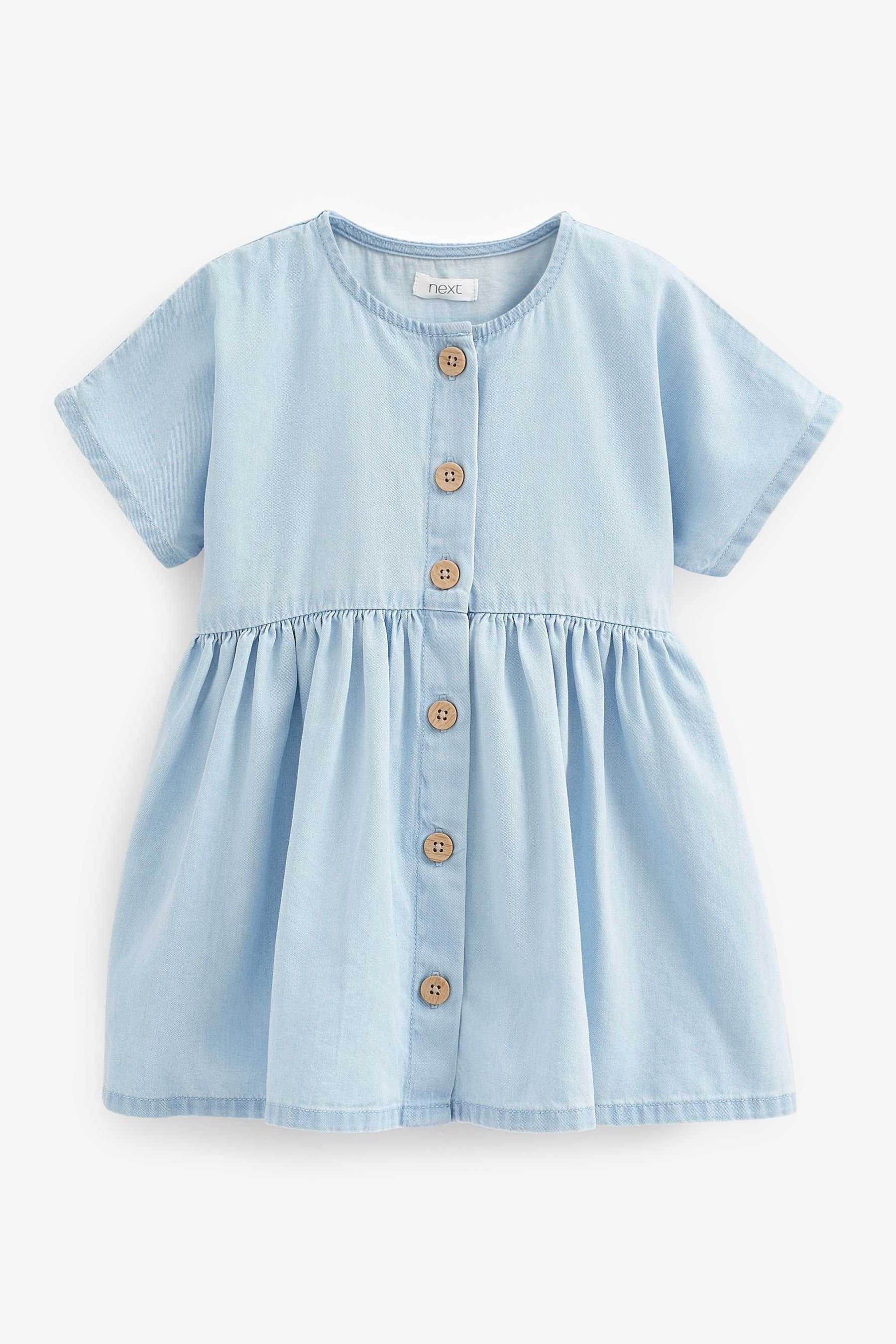 Next Sommerkleid Lockeres Kleid (1-tlg) Pale Blue Denim