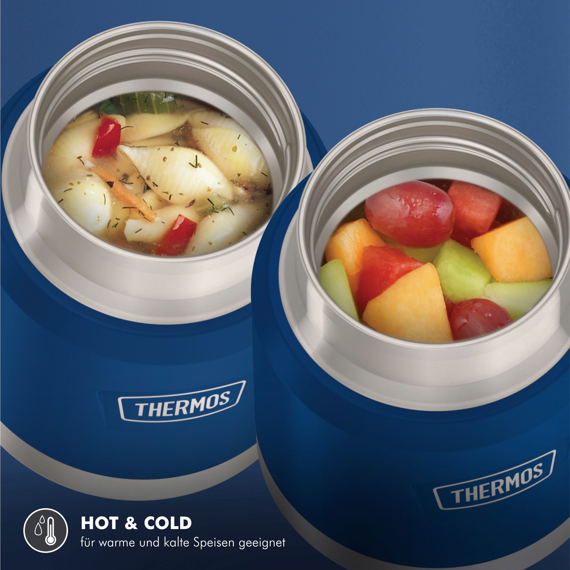 THERMOS Thermobehälter ICON FOOD JAR, Thermobehälter für Essen, spülmaschinenfest, Edelstahl, Kunststoff, Silikon, (1-tlg), 0,35l, 12h heiß & 16h kalt, dicht &  – Bild 4 von 5