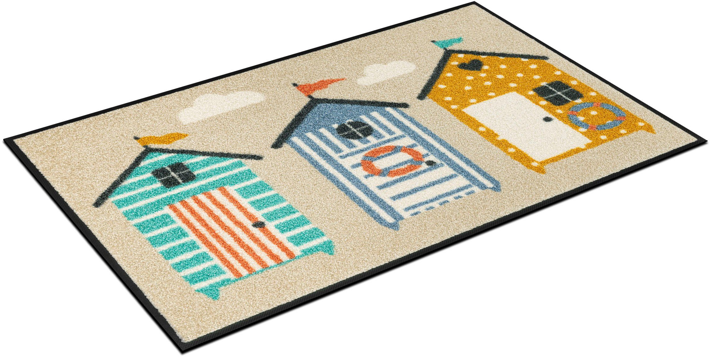wash+dry by Kleen-Tex Fußmatte Beachhut, rechteckig
