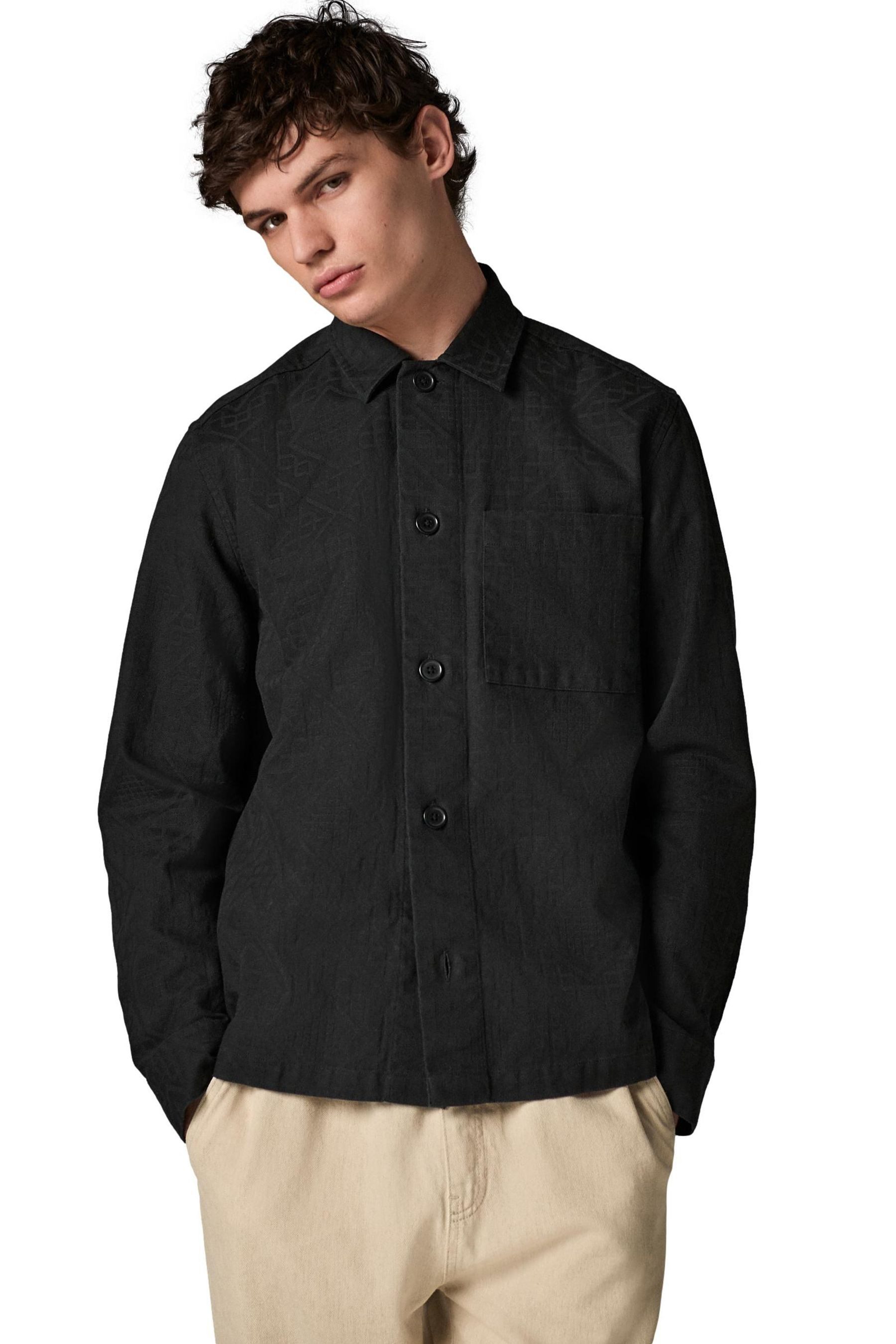 Next Hemdjacke Jacke aus Baumwolle mit strukturiertem Muster (1-St) günstig online kaufen