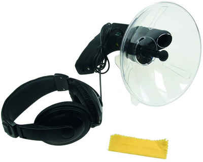 ChiliTec Richtmikrofon Parabol-Richtmikrofon mit Kopfhörer Ø 26cm I max. 90m Reichweite
