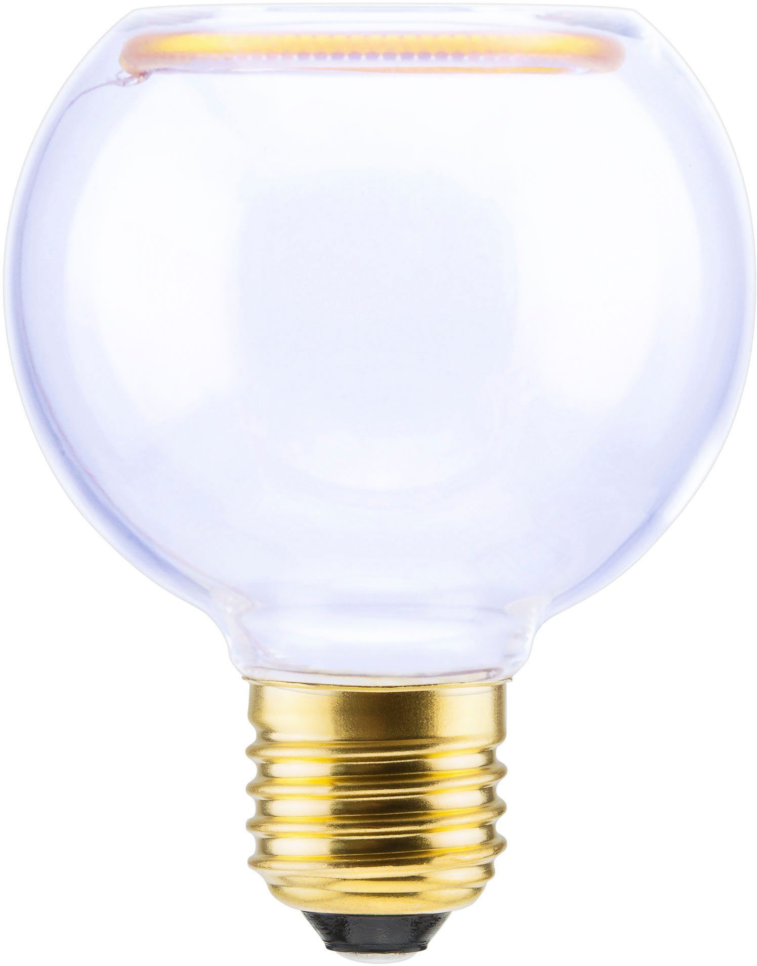SEGULA LED-Leuchtmittel LED Floating Globe 80 klar, E27, 1 St., Extra-Warmweiß, LED Floating Globe 80 klar, E27, 4W, CRI 90, dimmbar