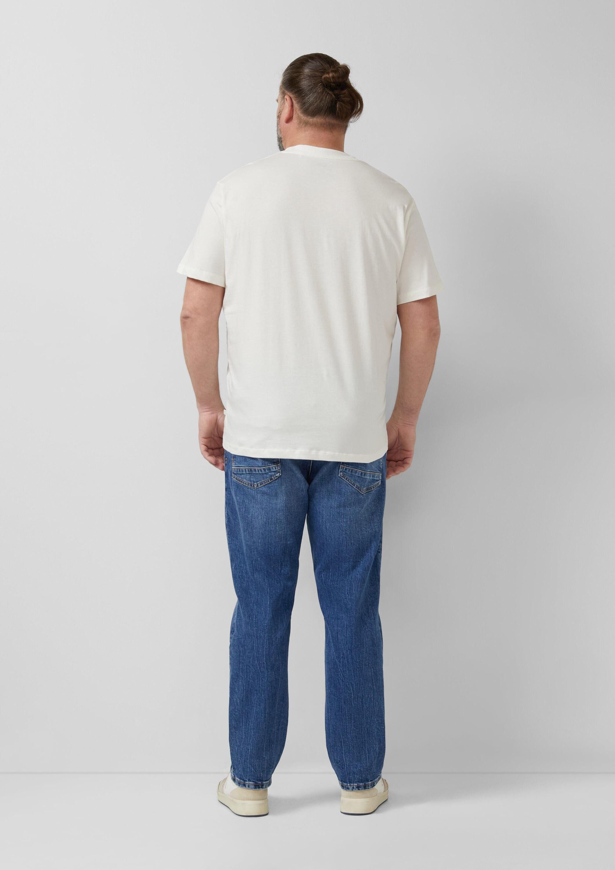 s.Oliver Kurzarmshirt T-Shirt T-Shirt aus Baumwolljersey mit Frontprint