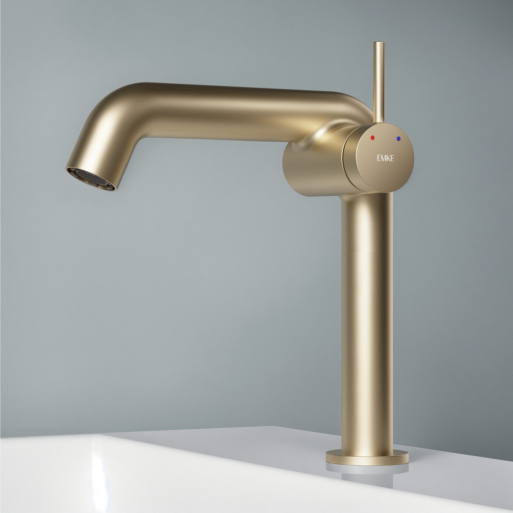 EMKE Waschtischarmatur Wasserhahn Bad mit Luftsprudler günstig online kaufen