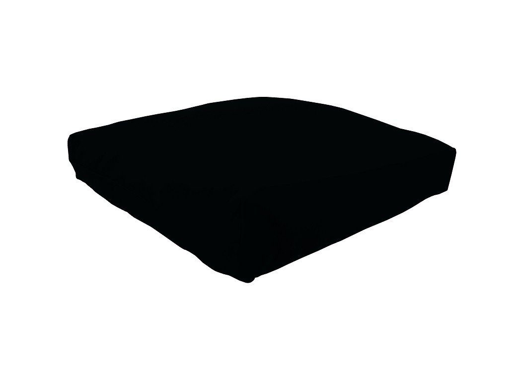 mit hochwertigem Doppel-Jersey, Stück), cm, DUKAL aus 50x60 Kissen in 100% Ergonomisches (1 50x60 / Germany Spannumrandung, Made Schwarz Ergolution cm, Baumwolle, Dunimed Kissenbezüge