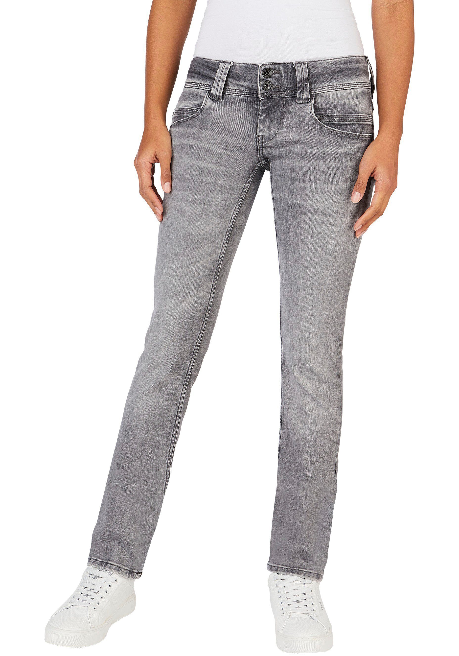 【Echt】 Jeans VENUS mit wiser Pepe Regular-fit-Jeans grey Badge