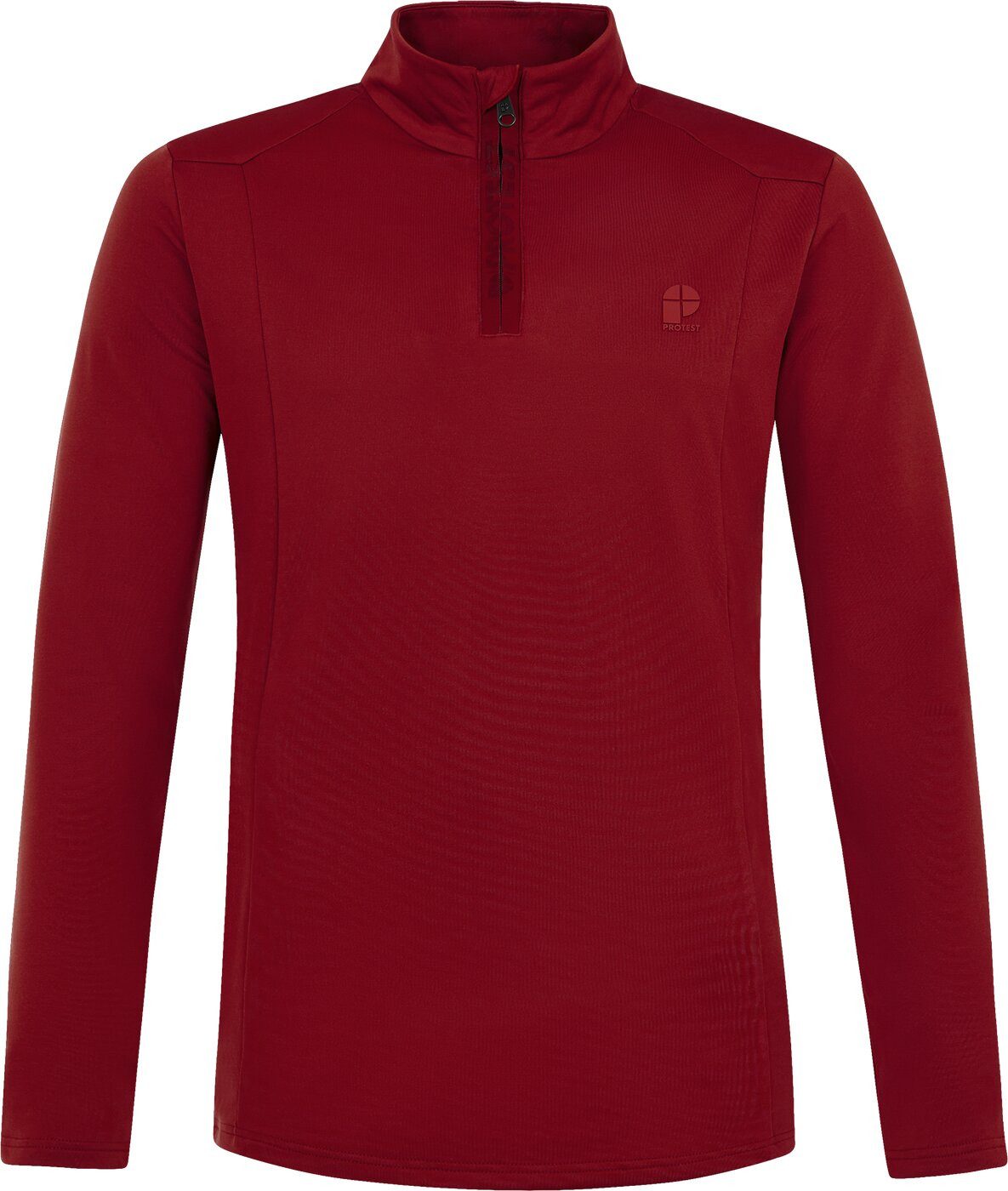 Protest Langarmshirt REWILL 1/4 zip active top VELVET RED