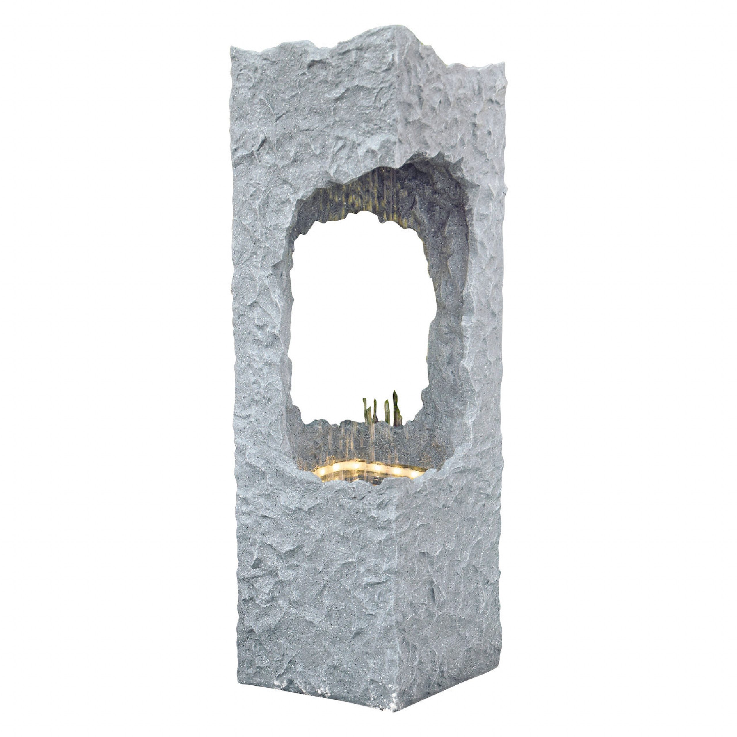 Granimex Gartenbrunnen Granimex Corso mit Regenfall Polystone Wassersäule mit Pumpe und