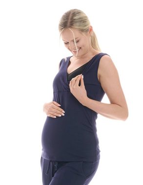 Herzmutter Umstandspyjama Schwangerschaft - Pyjama Set - Homewear - Weich (3 tlg)