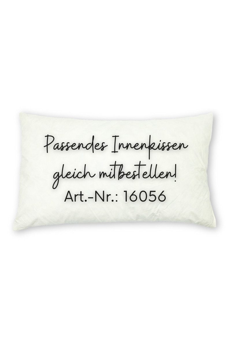 Steen Design Kissenhüllen Kissenhülle - JA SCHATZ - anthrazit