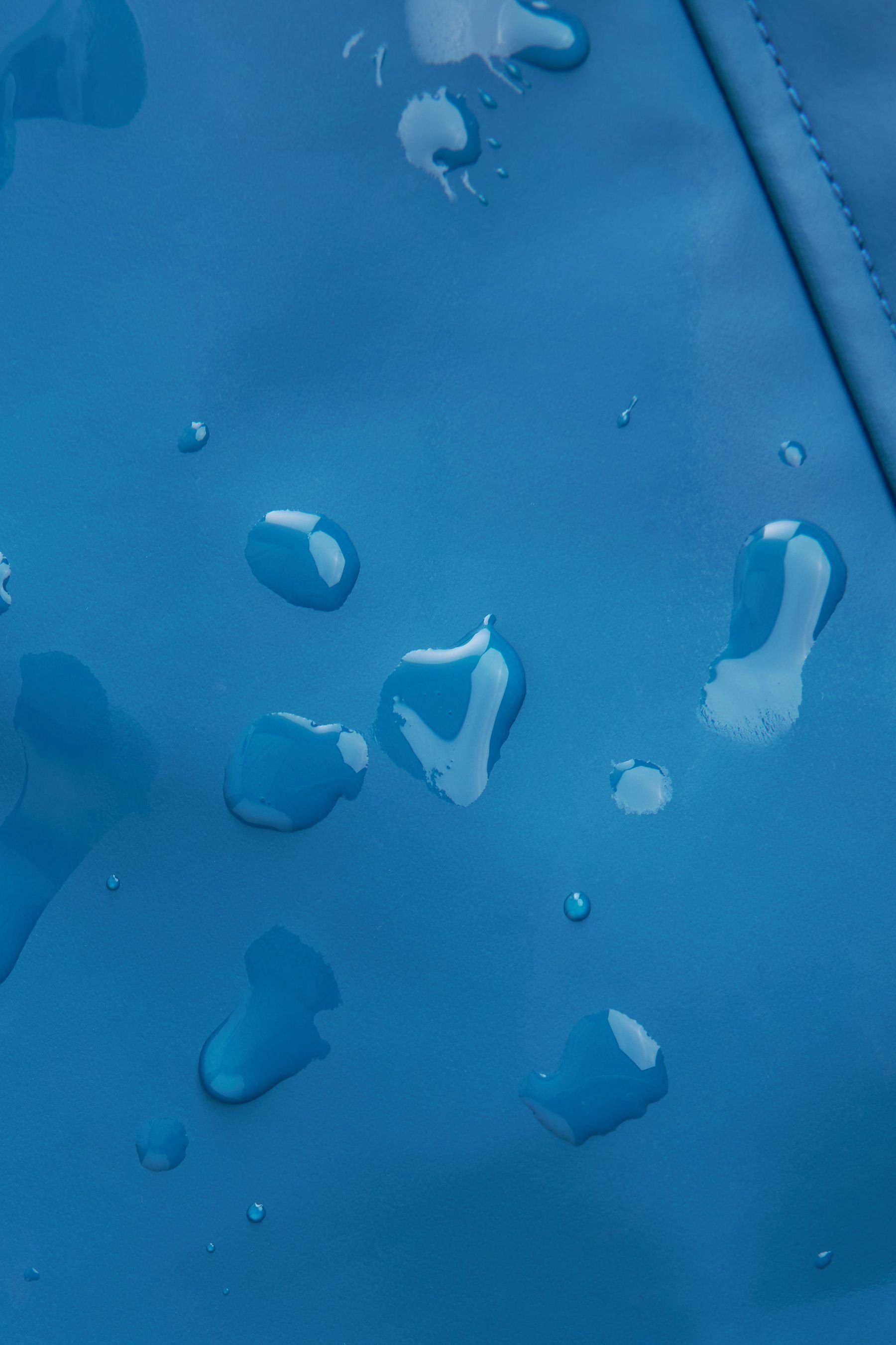 (1-tlg) Cobalt Wasserdichte Gummi aus Regenmantel Regenjacke Next Blue