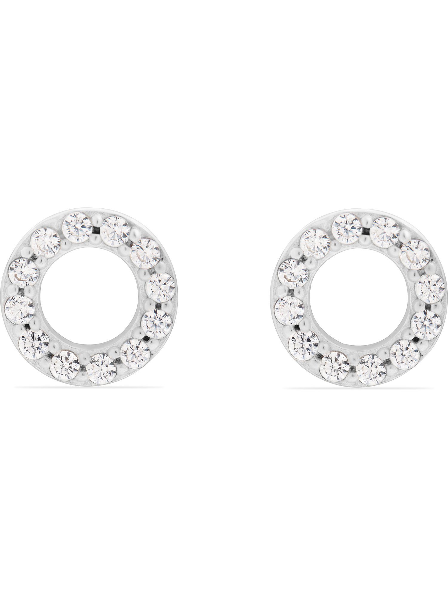 FAVS Paar Ohrstecker FAVS Damen-Ohrhänger 925er Silber 24 Zirkon