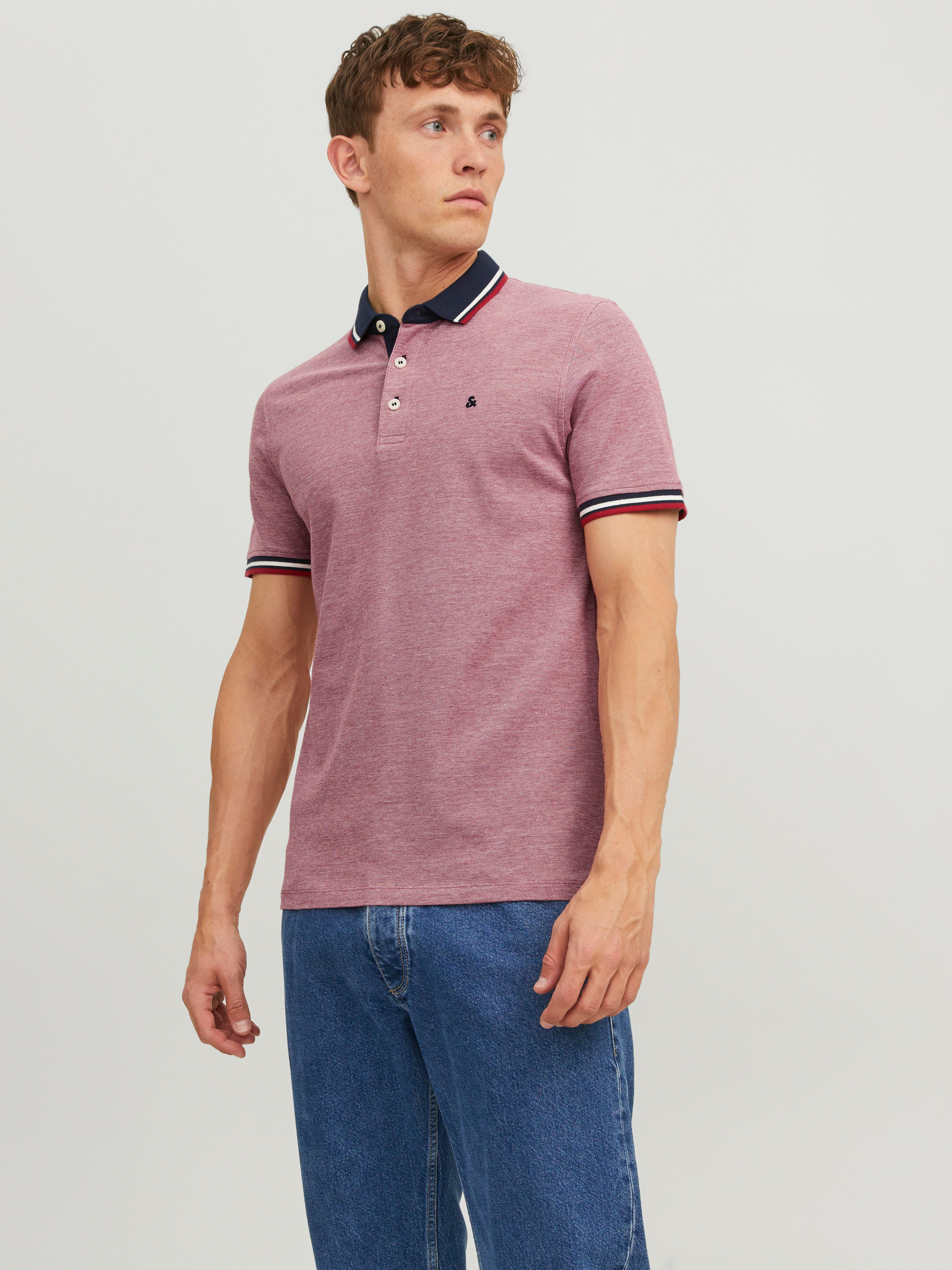 Jack & Jones Poloshirt JJEPAULOS Poloshirt mit klassischem Kragen und figur günstig online kaufen