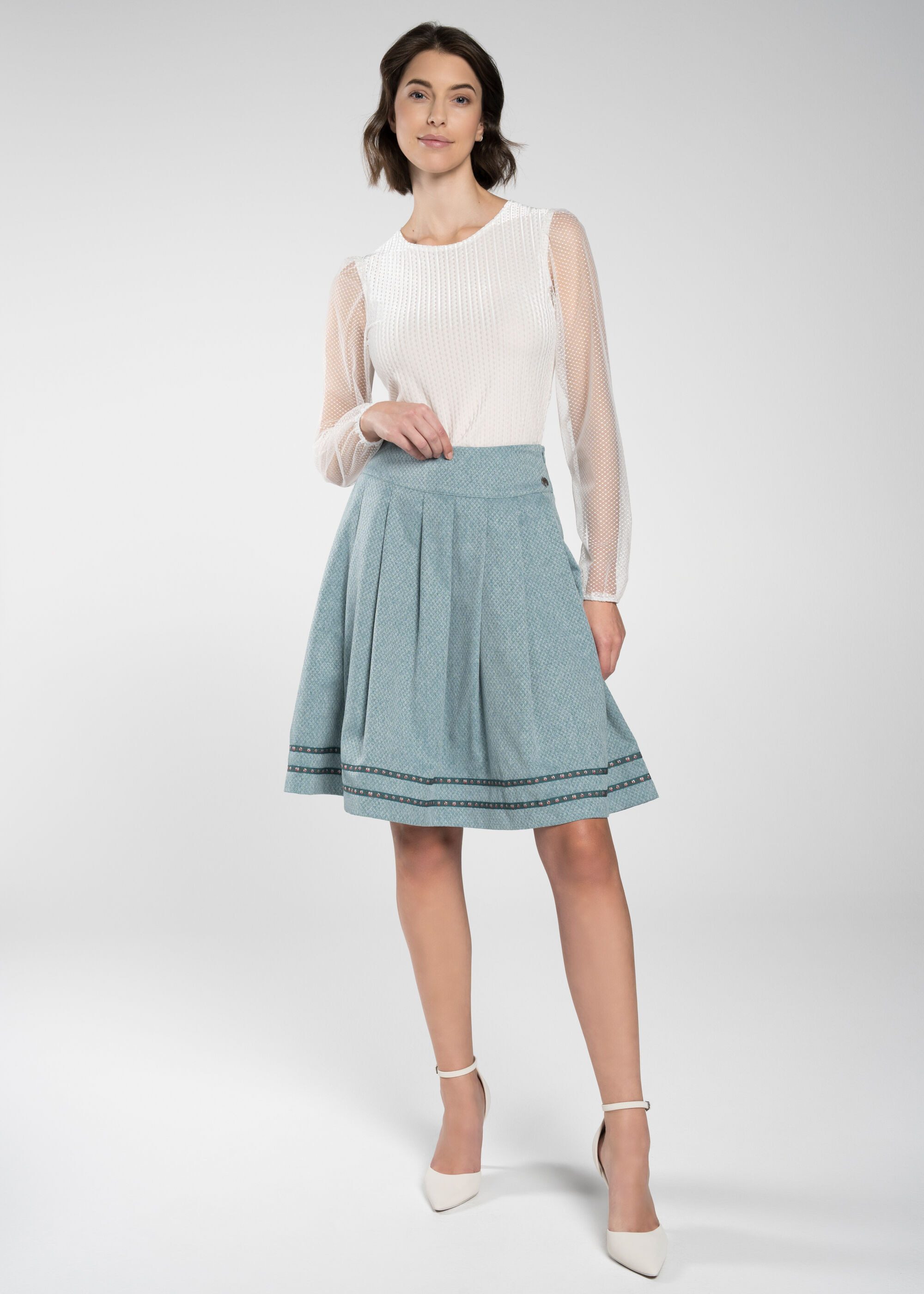 Spieth & Wensky Trachtenrock Flora (1-tlg) mit feiner Jacquard-Musterung günstig online kaufen