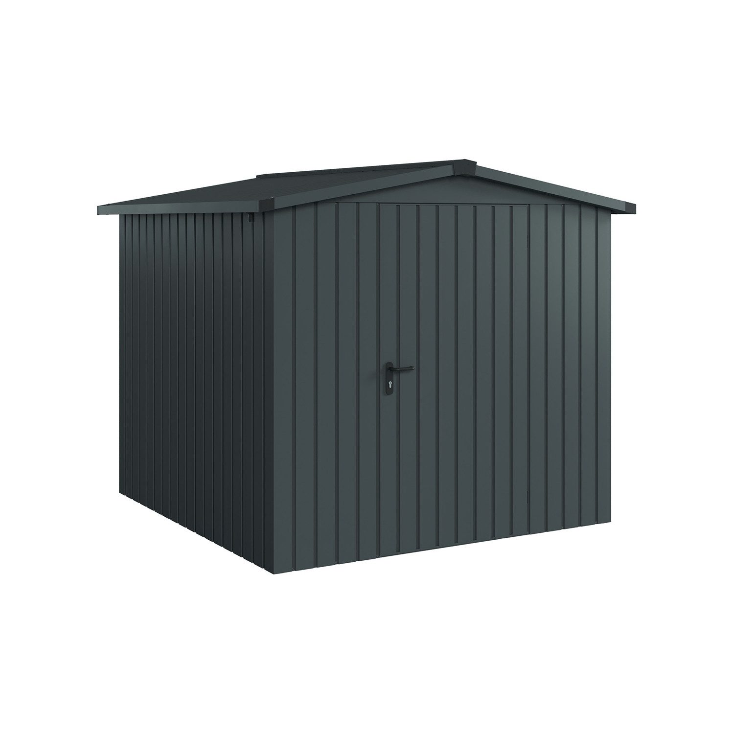 Hörmann Ecostar Gerätehaus Metall "Euroline Trend", BxT: 214x214 cm, mit Satteldach