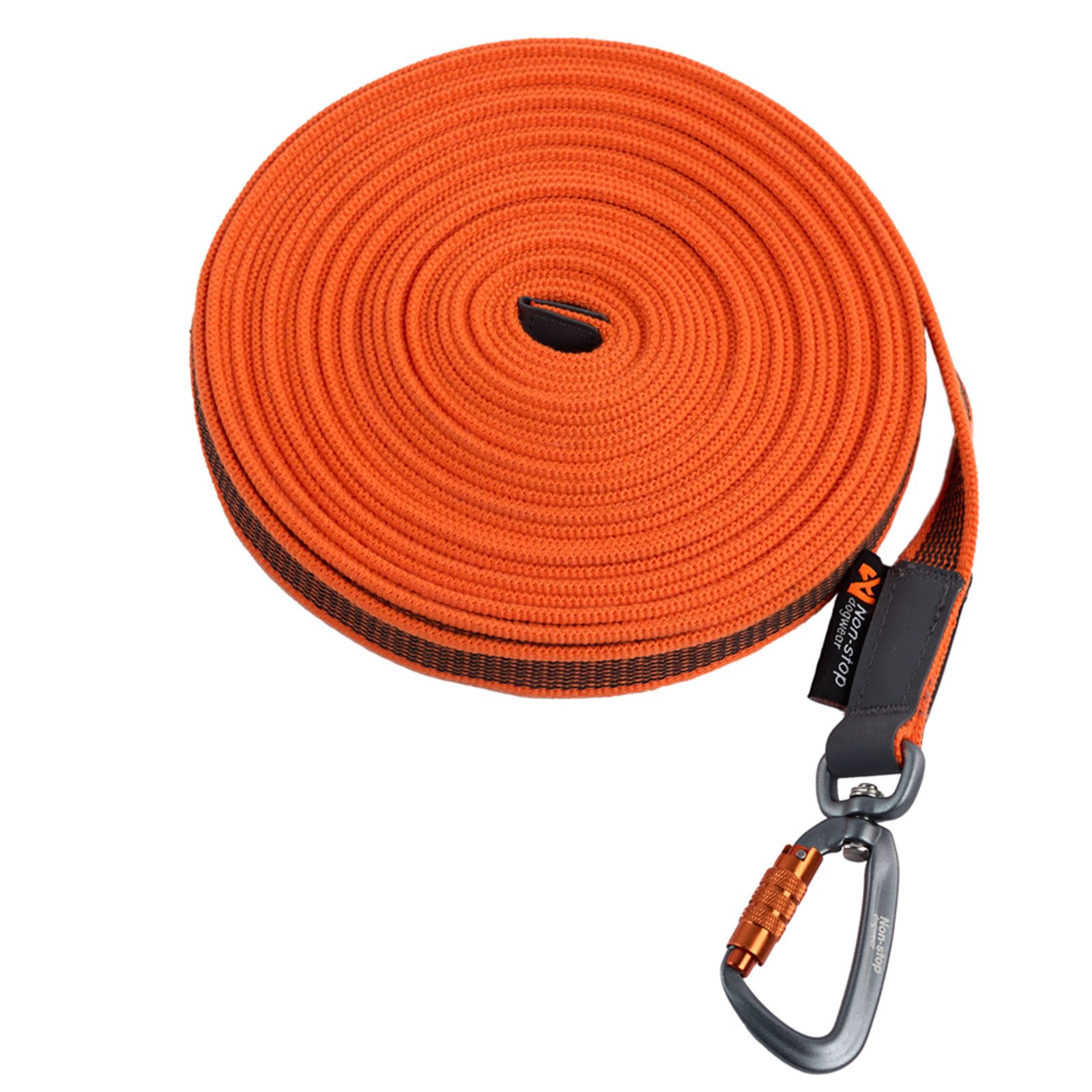 Non-stop dogwear Hundeleine Friction long line 10m 9312, Schleppleine mit Gummieinsätzen