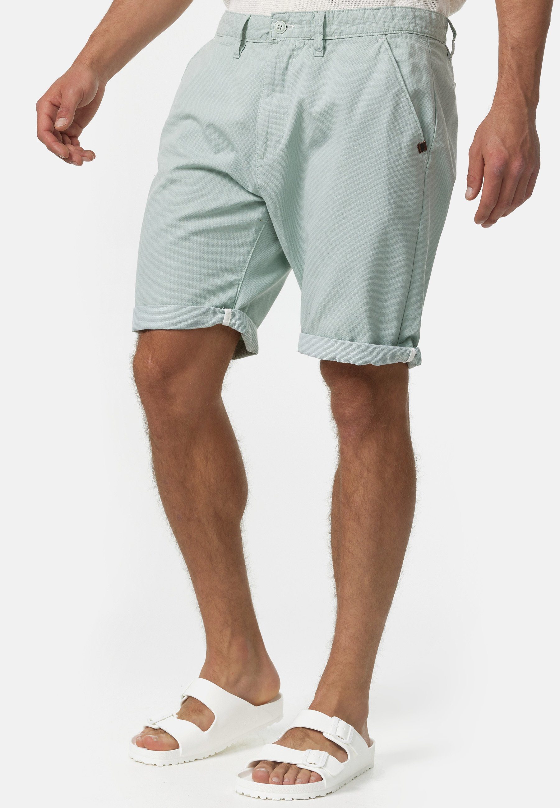 Indicode Chinoshorts Herren Acton Chino Shorts Herrenshorts praktische Chino Taschen