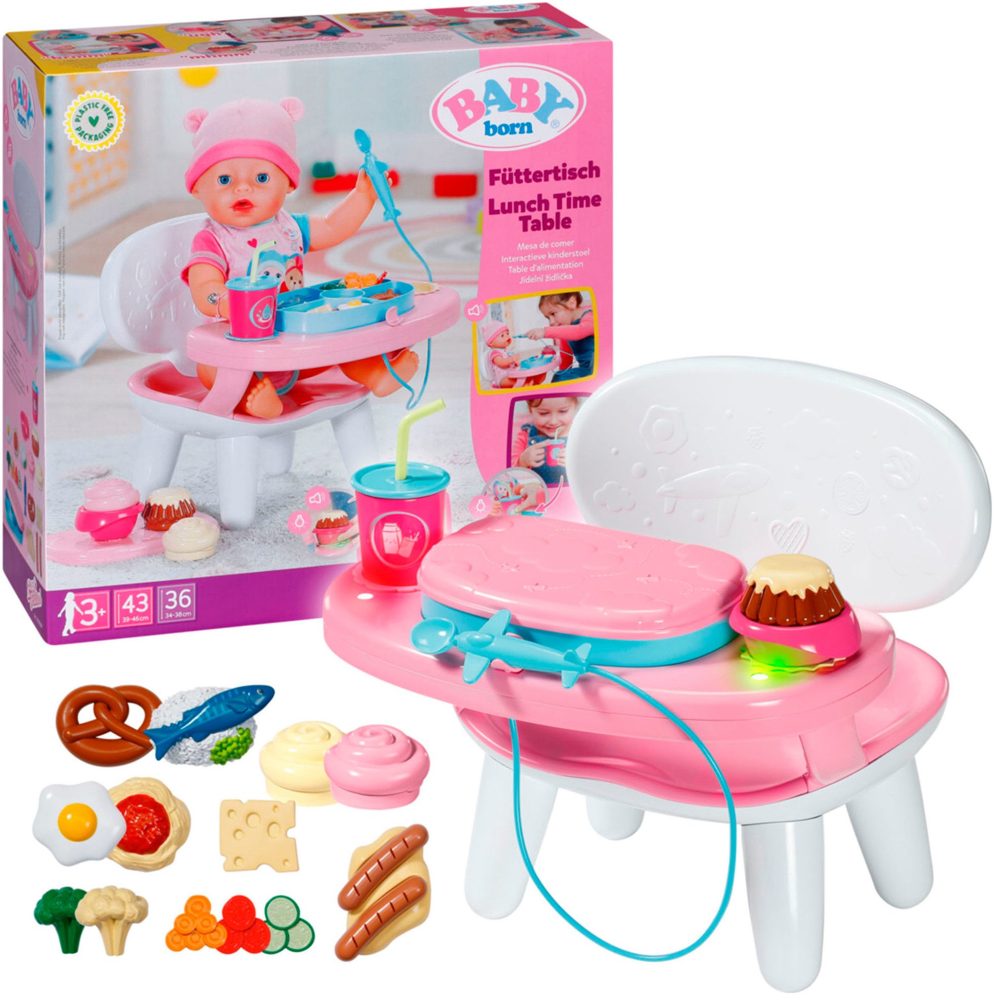 Baby Born Puppentisch Füttertisch, mit Licht- günstig online kaufen