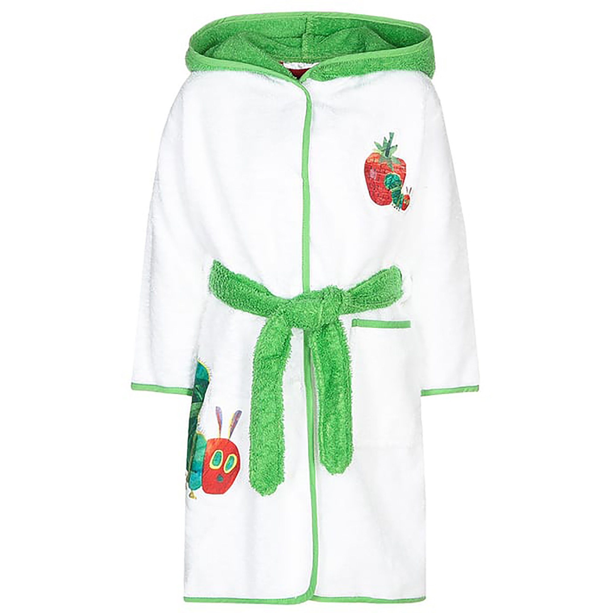 Smithy Kinderbademantel Die kleine Raupe Nimmersatt, 93% Baumwolle, 7% Polyester