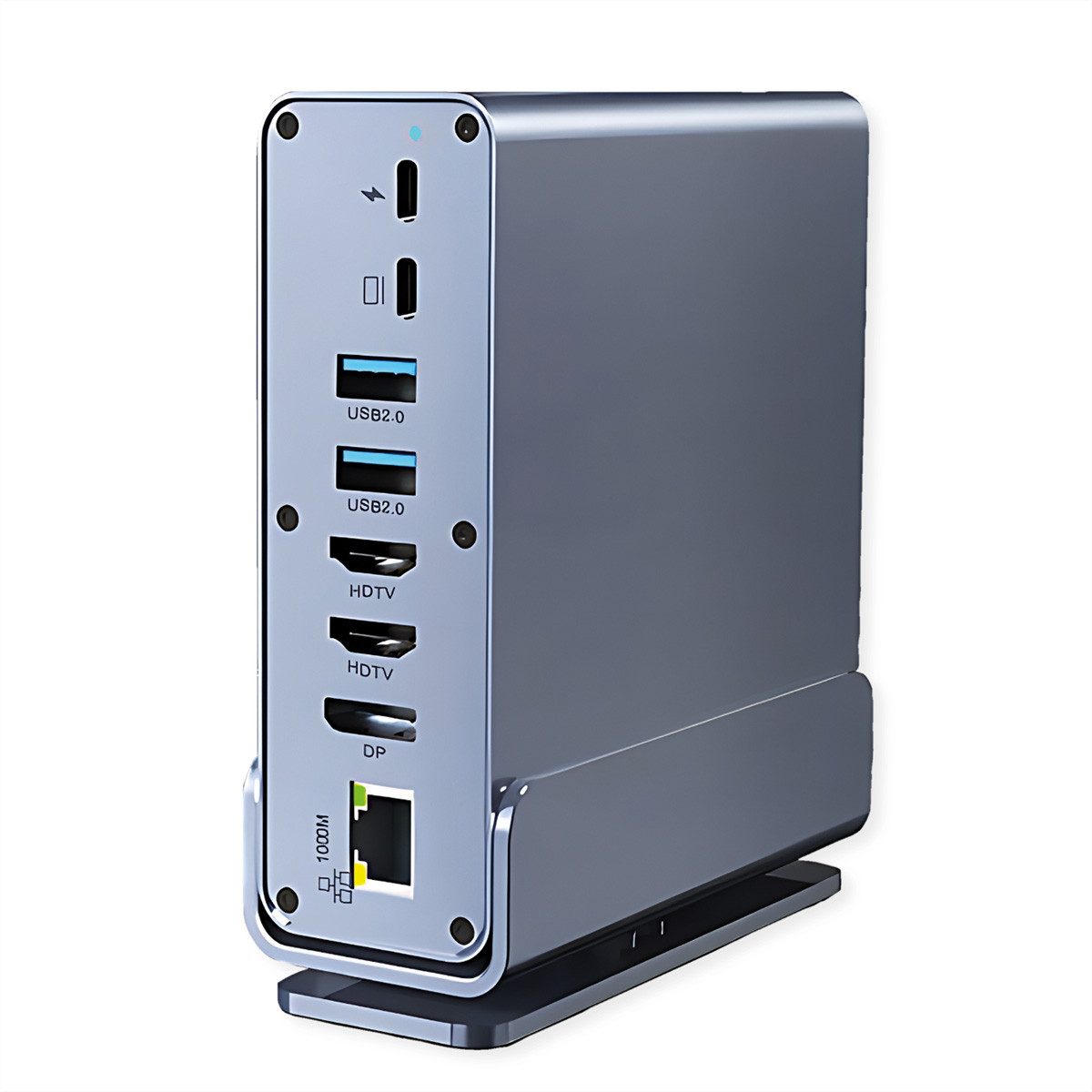 VALUE USB-C Docking Station 16in1 Computer-Adapter USB Typ C (USB-C) Männlich (Stecker) zu HDMI Typ A Weiblich (Buchse), 10.0 cm, HDMI/DP 4K60, Gigabit Ethernet, USB-A, USB-C, PD, SD/microSD, Audio