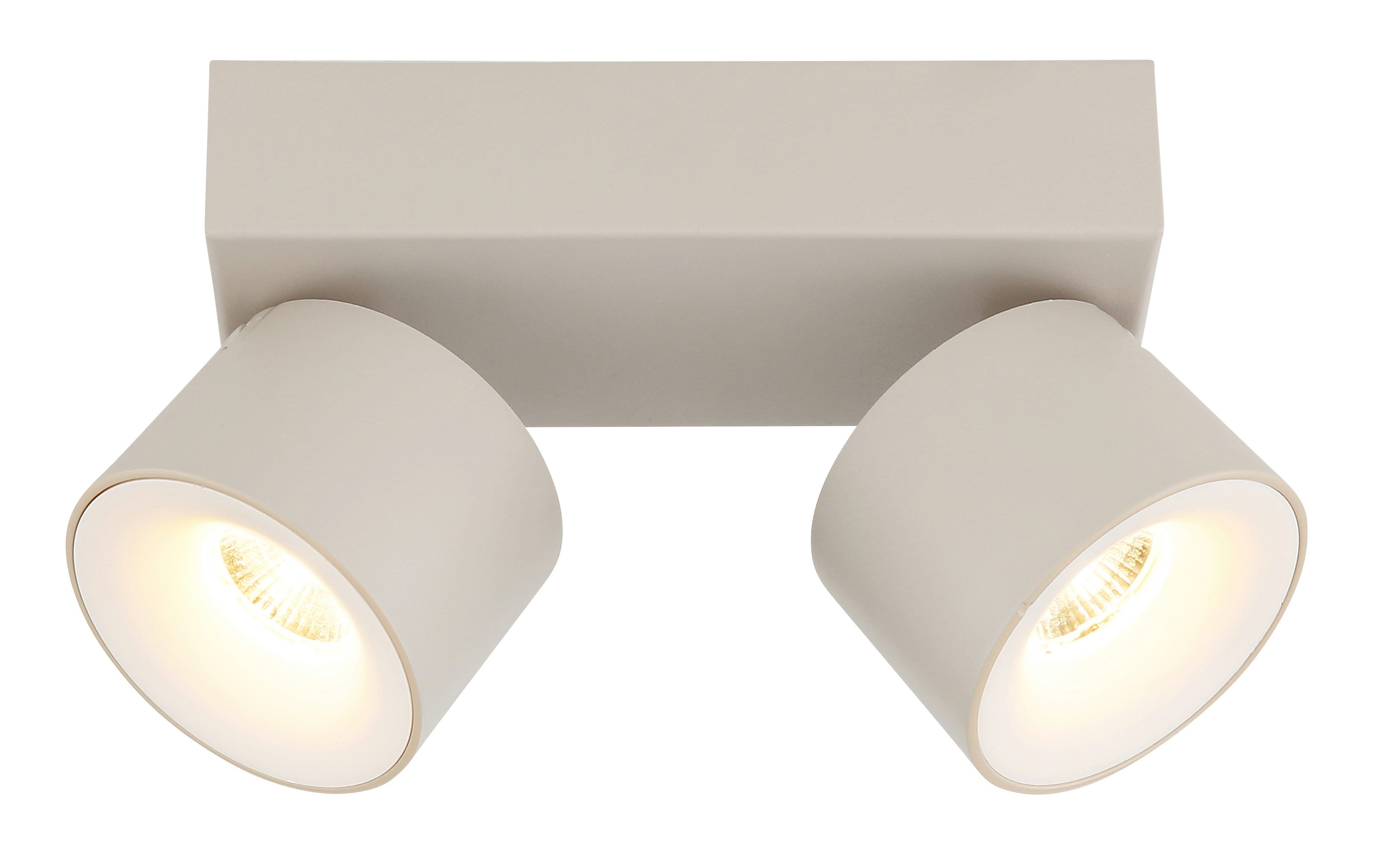 GLOBO LIGHTING LED Deckenspot RAE, LED fest integriert, Warmweiß, LED Strahler Sand, Aluminium/Opal, dreh-/schwenkbar, LED 6W