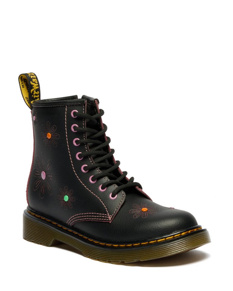 Name Block Mit DR. MARTENS 1460 J Schnürboots Blockabsatz, Stiefelette, 8-Eye Boot mit ...