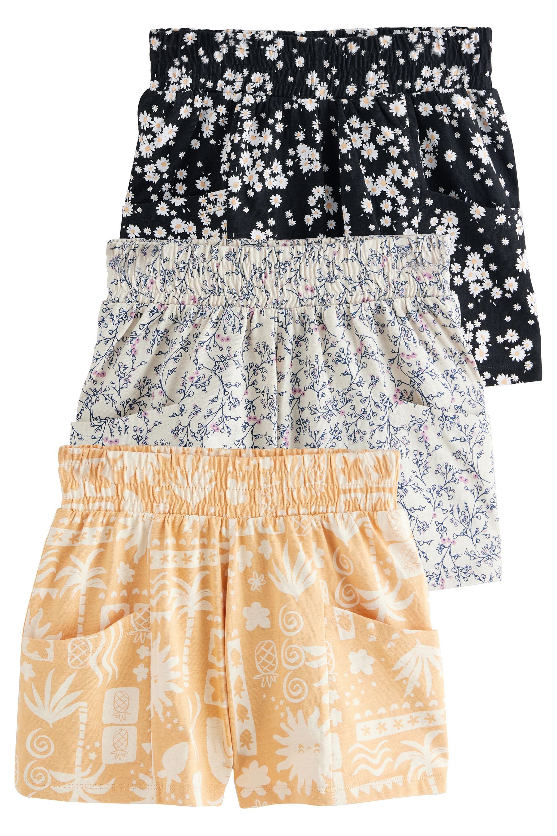 Shorts Shorts aus 100 % Baumwolle, 3er-Pack