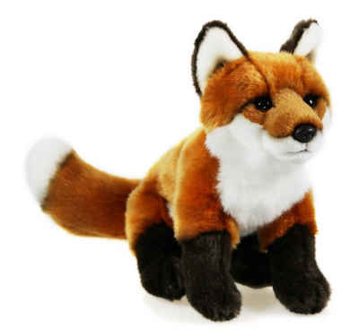 Uni-Toys Kuscheltier Rotfuchs, sitzend - 40 cm (Länge) - Plüsch-Fuchs - Plüschtier, zu 100 % recyceltes Füllmaterial
