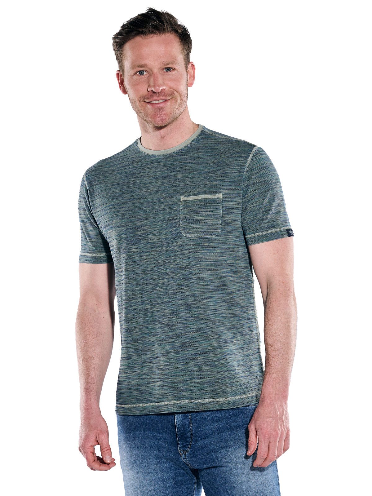 Engbers T-Shirt Herren T-Shirt meliert, Gruen