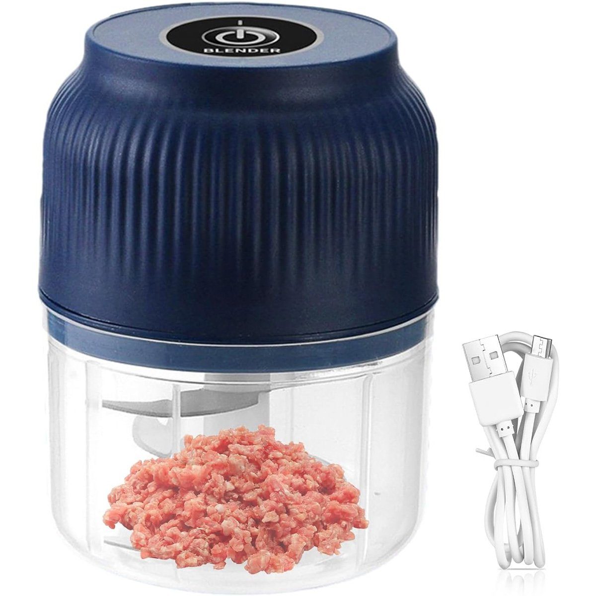 götäzer Knoblauchschneider Fleischwolf Mini, USB Wiederaufladbare Eier  Mixer Fleischwolf, Home Utility Gadgets Küche Zerkleinerungsmaschine für  Schweinefleisch