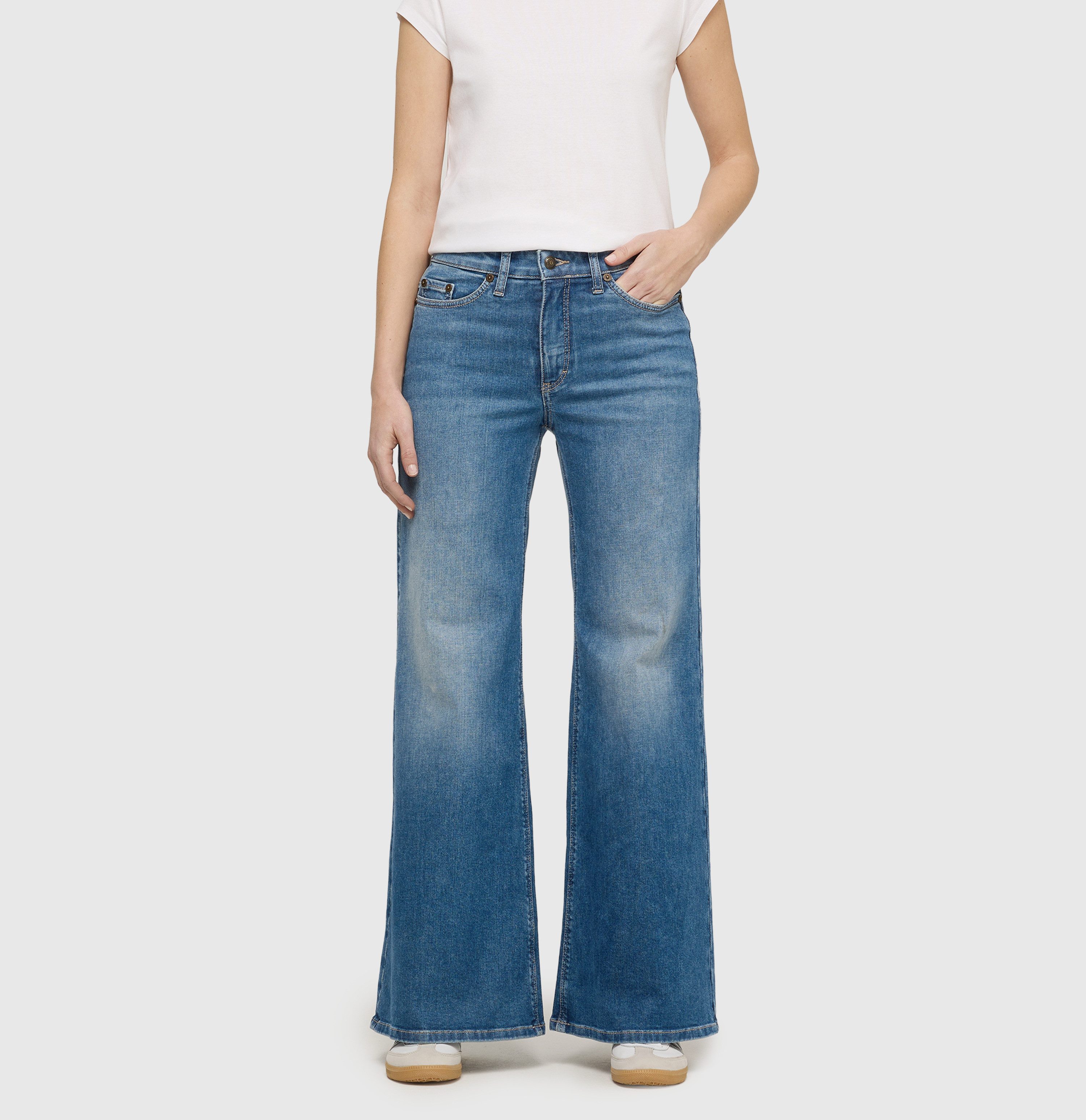 MAC Weite Jeans im Five-Pocket Style