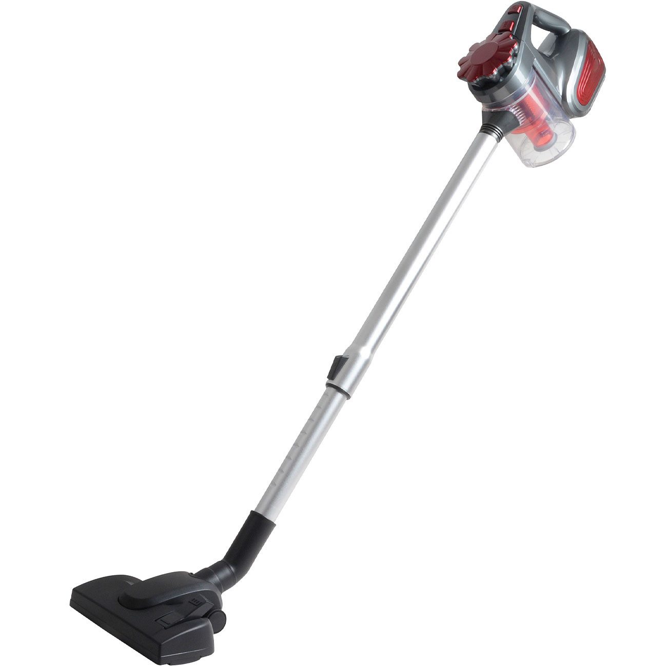Expo Börse Bodenstaubsauger Handstaubsauger 2-in1 Zyklon Staubsauger beutellos 600 ml bordeaux, 600 W, beutellos, langlebig & pflegeleicht, 5 m langes Kabel, mit Filtersystem